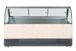 Zakrivljeni stakleni frižider sa statičkim hlađenjem