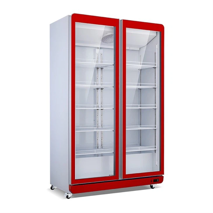Upright Glass Door Refrigerator